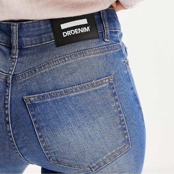 (NWT) Dr Denim high Rise Erin skinny jeans in  blue - Picture 5 of 16